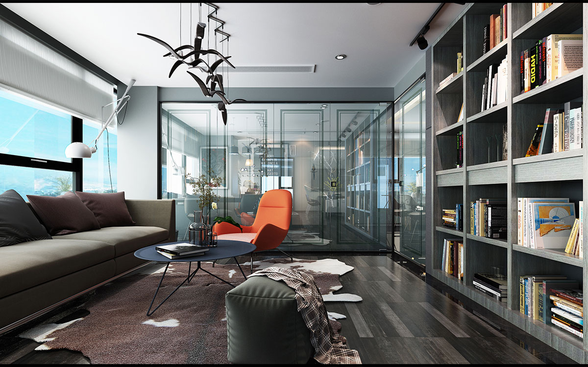 210平米驻马店办公室装修设计效果图