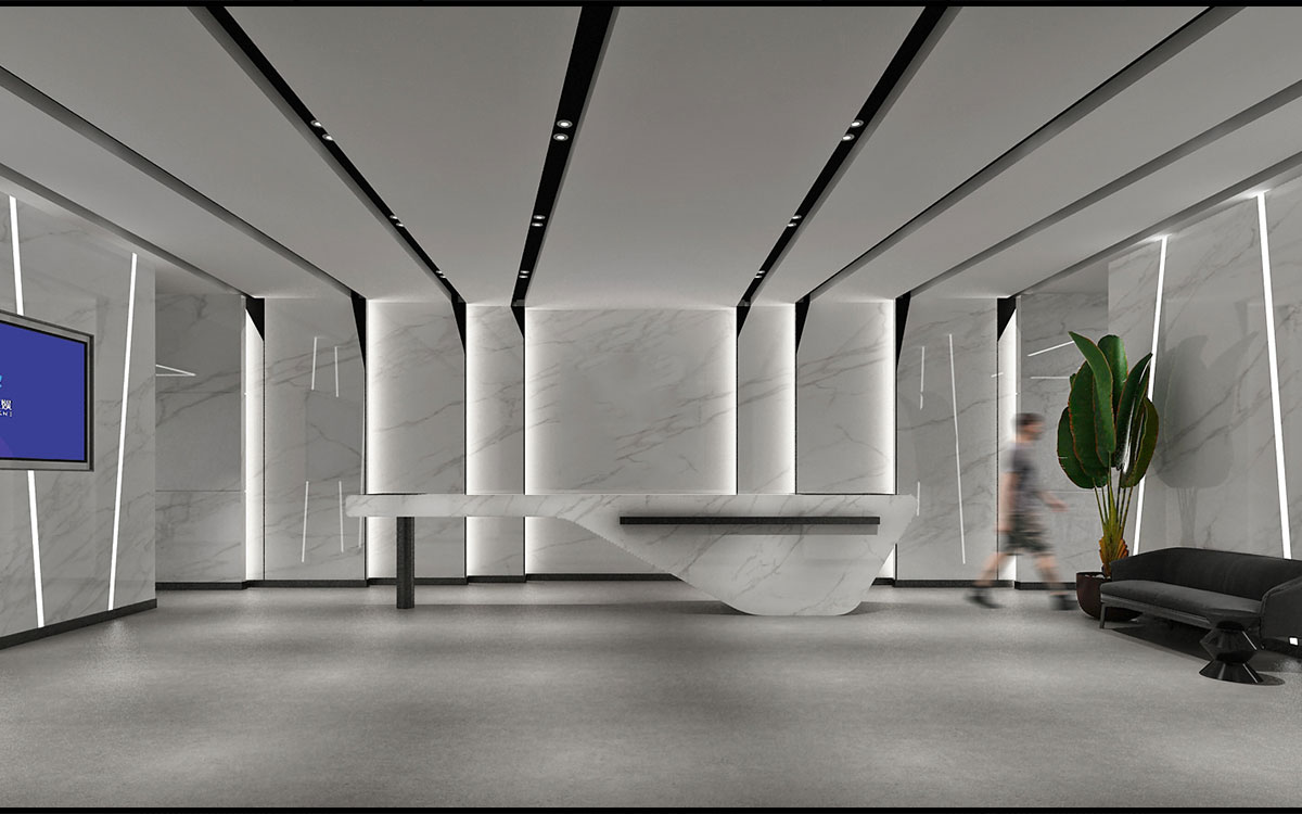 420平米驻马店企业办公室设计效果图