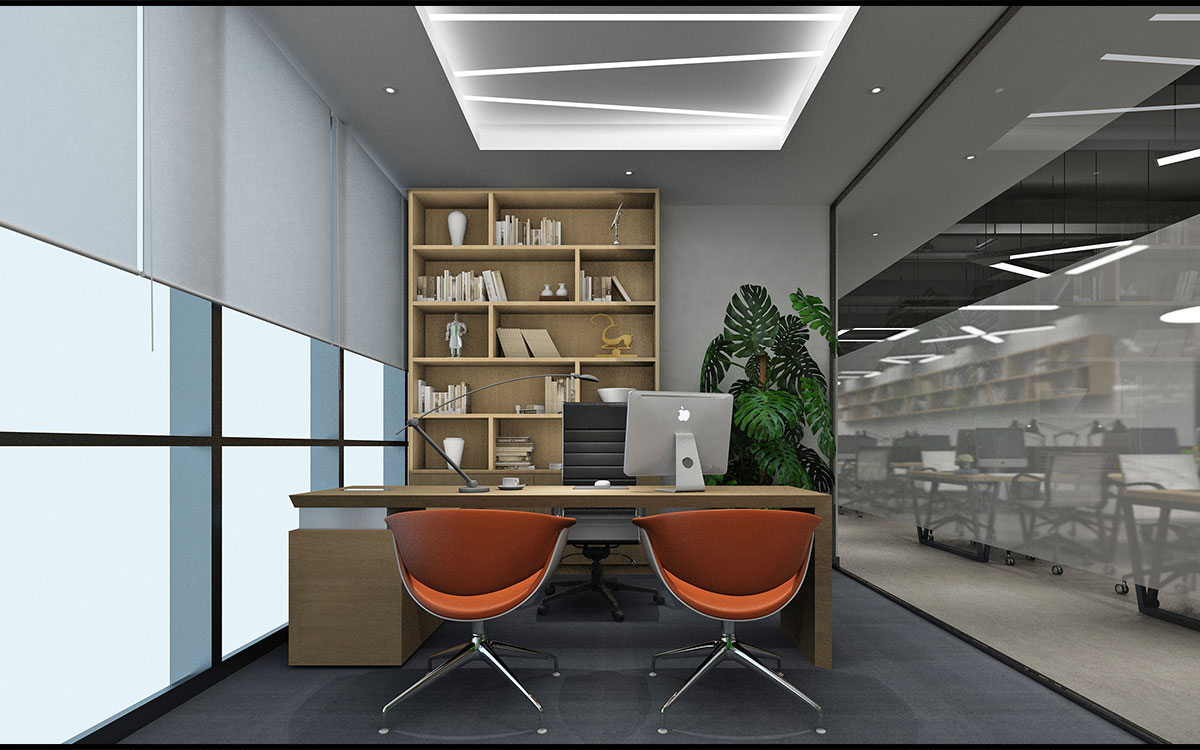 420平米驻马店企业办公室设计效果图