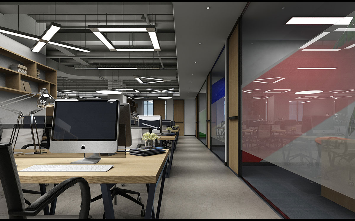 420平米驻马店企业办公室设计效果图