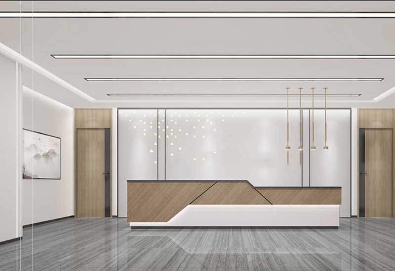 300平米驻马店办公室设计施工效果图