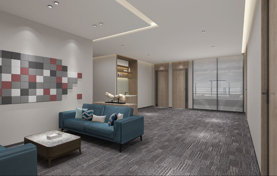 300平米驻马店办公室设计施工效果图