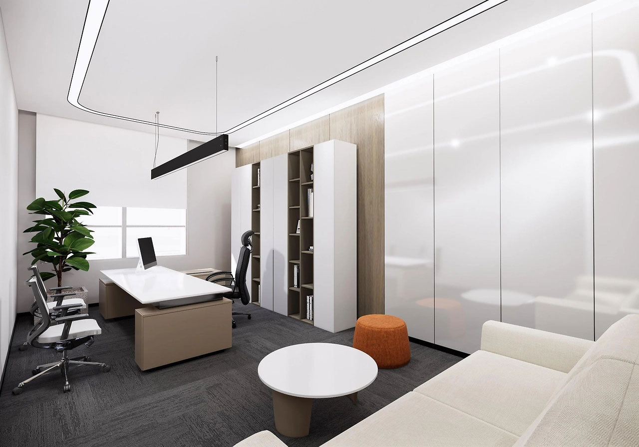 251平米驻马店办公室装修效果图