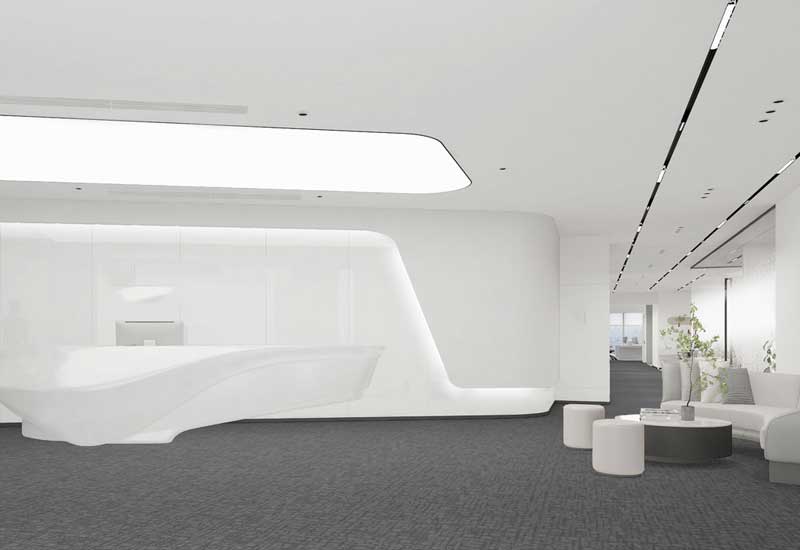 517平米驻马店办公室装修设计效果图