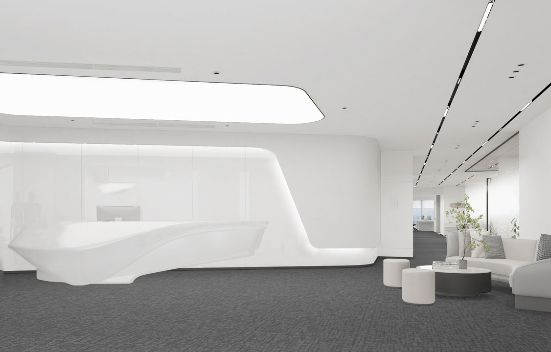 517平米驻马店办公室装修设计效果图