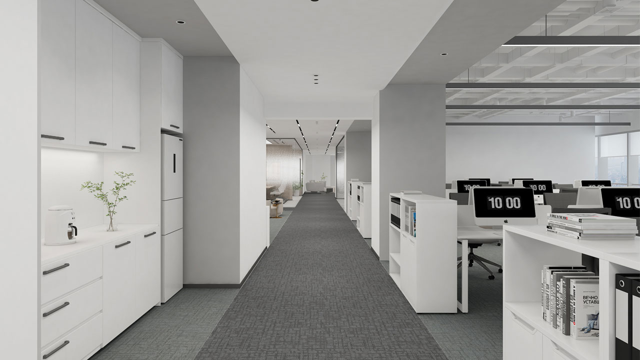 517平米驻马店办公室装修设计效果图