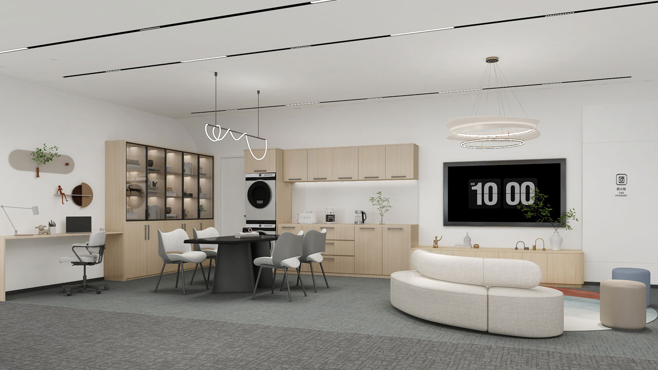 517平米驻马店办公室装修设计效果图