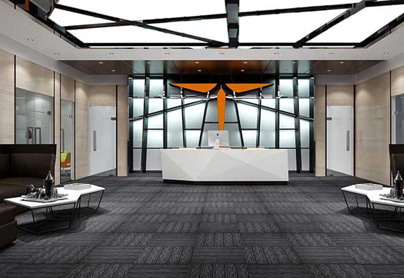 275平米驻马店办公室装修施工效果图