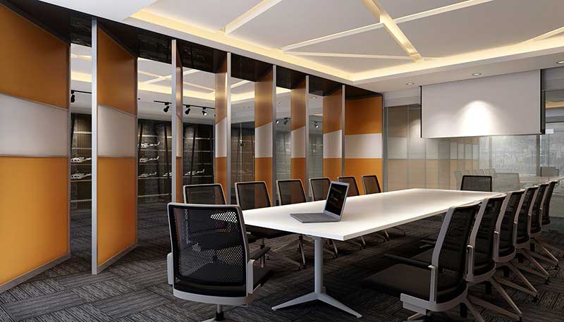 275平米驻马店办公室装修施工效果图