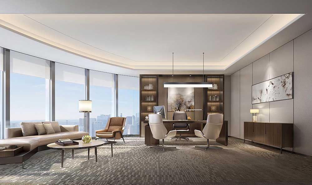 760平米驻马店办公室装修设计效果图