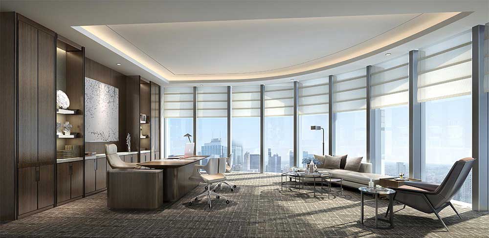 760平米驻马店办公室装修设计效果图