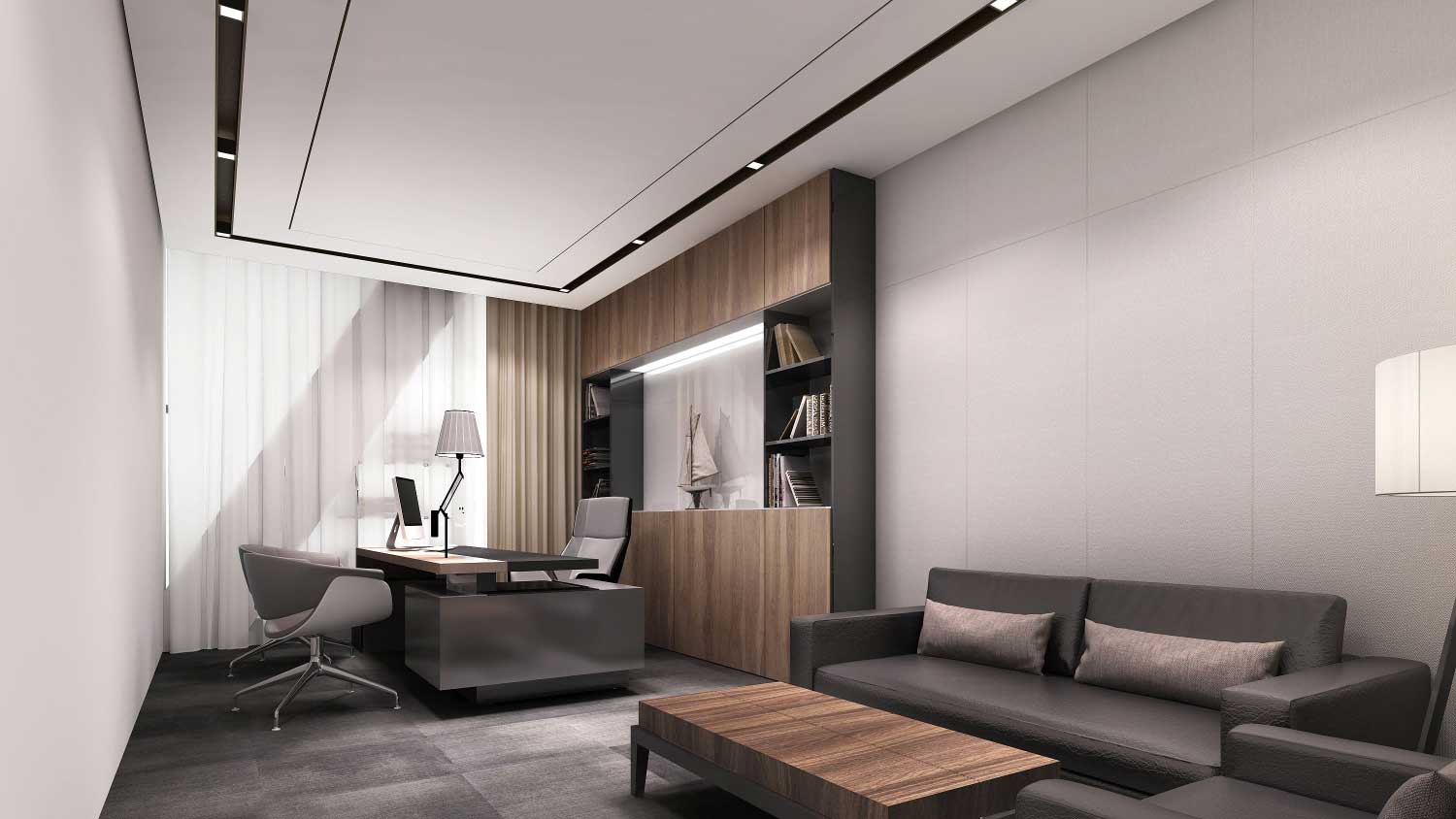 400平米驻马店办公室装修设计效果图