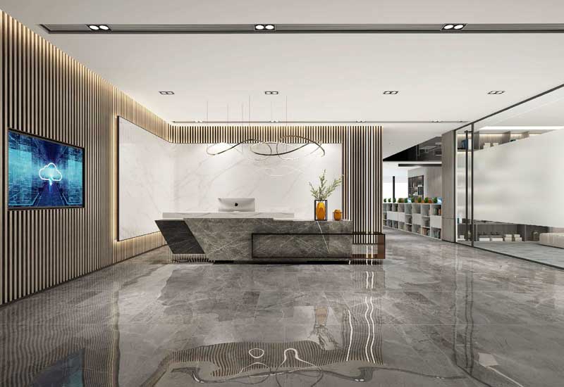 465平米驻马店办公室装修施工效果图