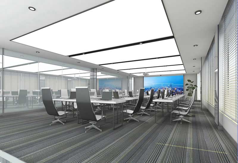 60平米驻马店会议室装修设计效果图