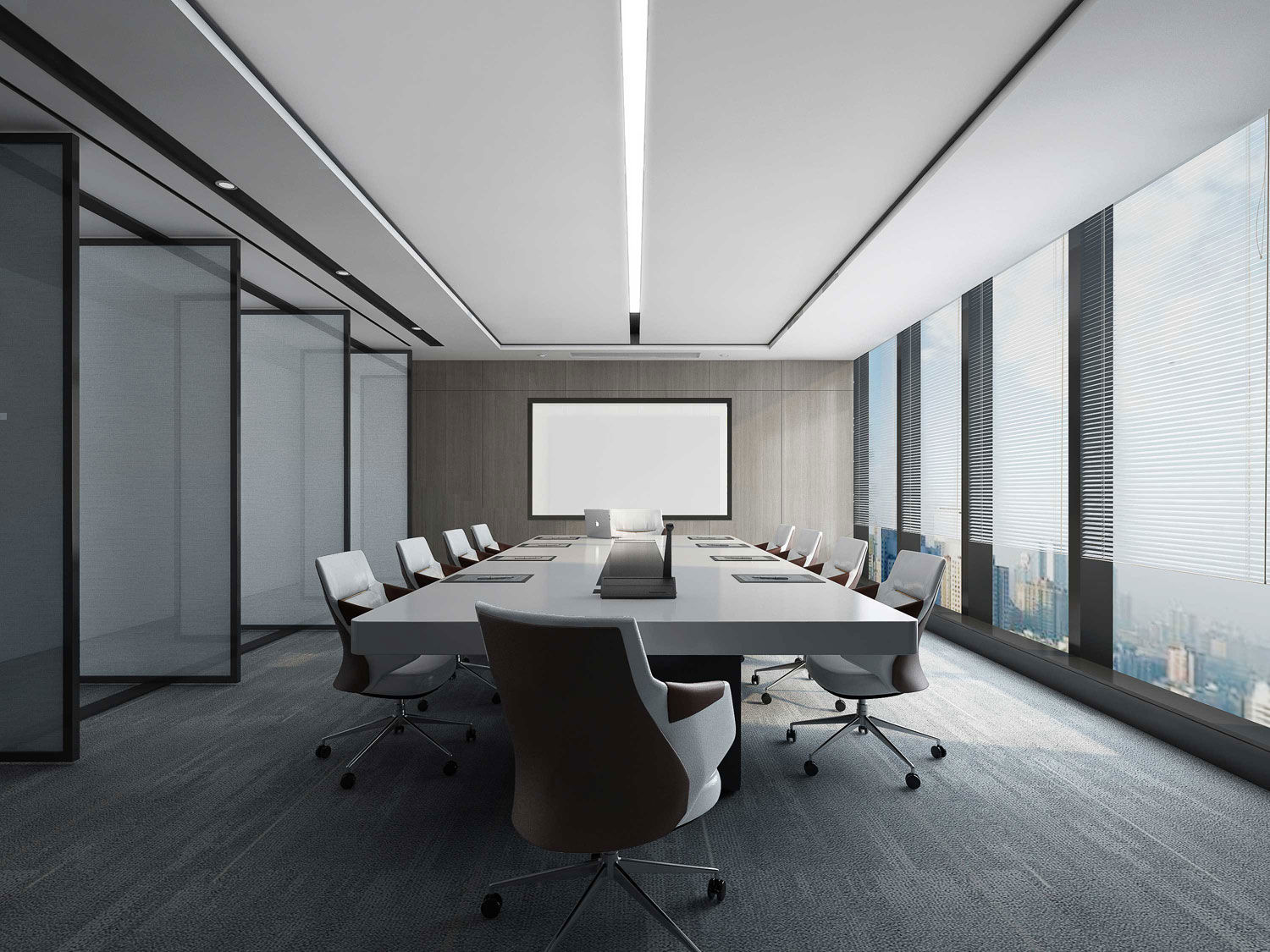 435平米驻马店办公室装修设计效果图