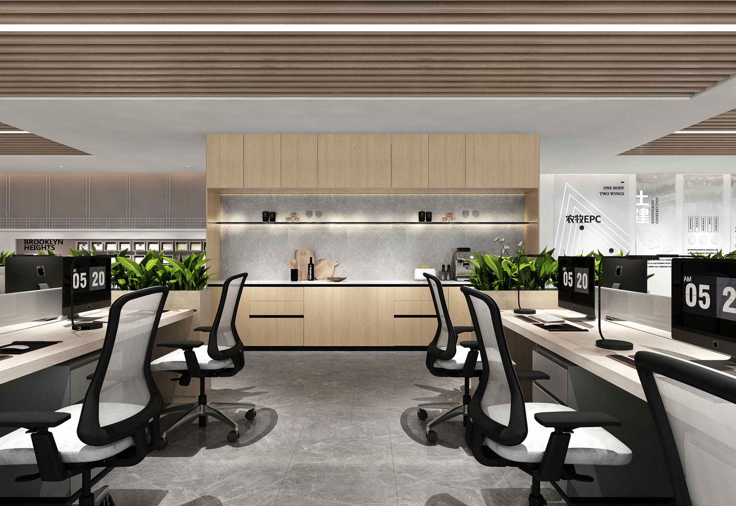 435平米驻马店办公室装修设计效果图