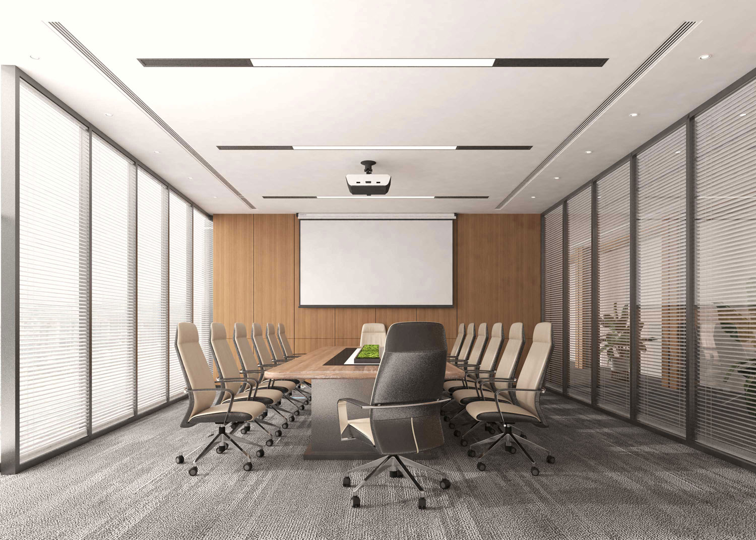 435平米驻马店办公室装修设计效果图