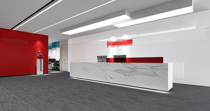 215平米驻马店办公室装修设计效果图