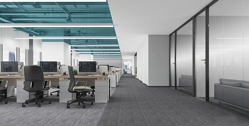 215平米驻马店办公室装修设计效果图