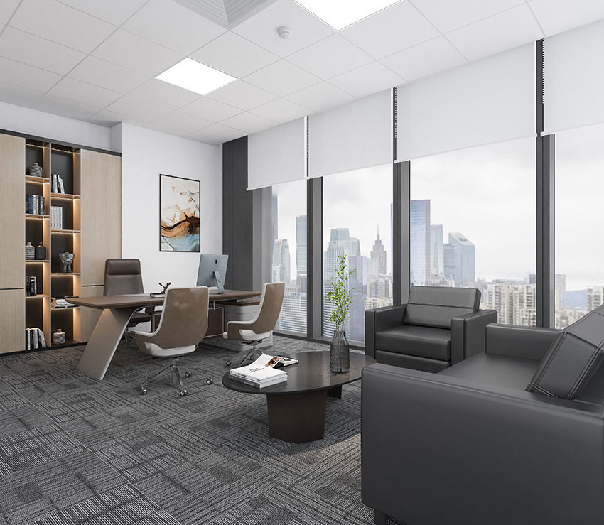 215平米驻马店办公室装修设计效果图