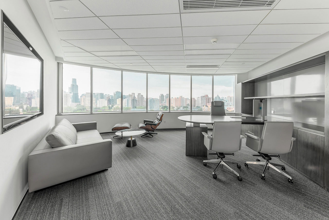 347平米驻马店厂房办公室装修设计效果图