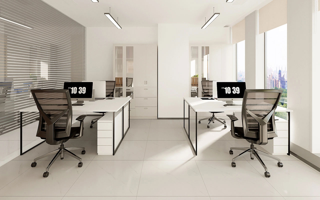 210平米驻马店办公室设计装修效果图