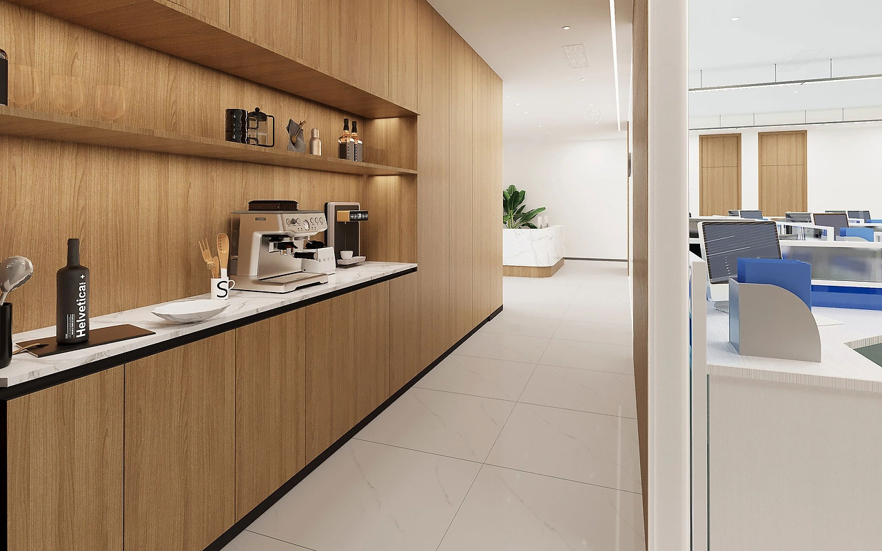 210平米驻马店办公室设计装修效果图