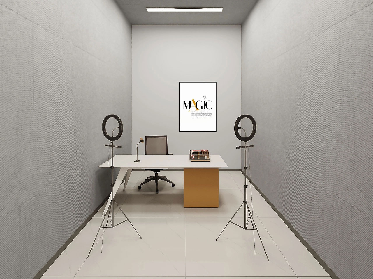 210平米驻马店办公室设计装修效果图