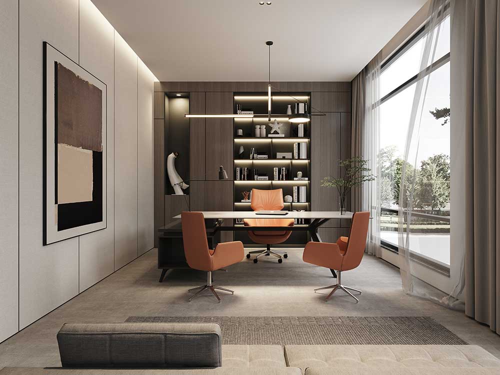 475平米驻马店企业办公室设计效果图