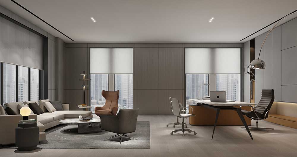 475平米驻马店企业办公室设计效果图