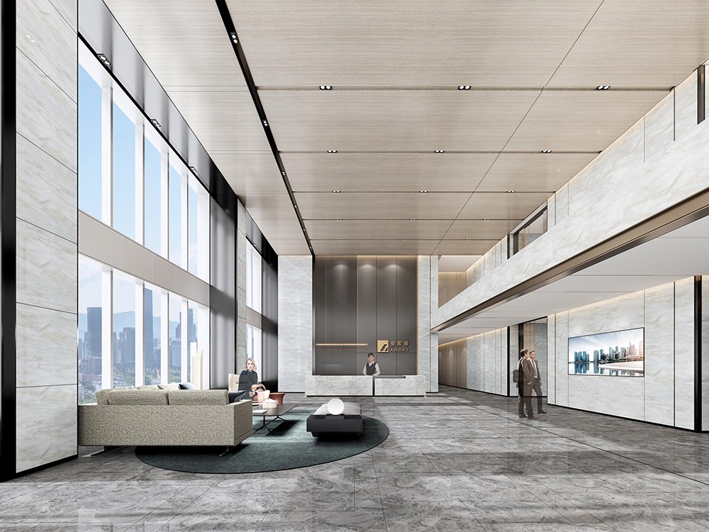 2000平米驻马店办公楼装修设计效果图