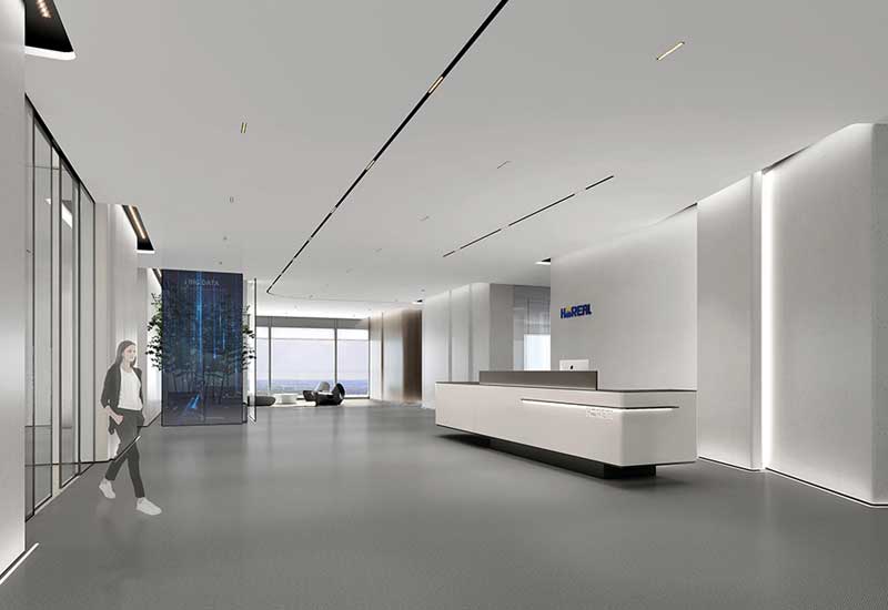 1800平米驻马店企业办公楼设计效果图