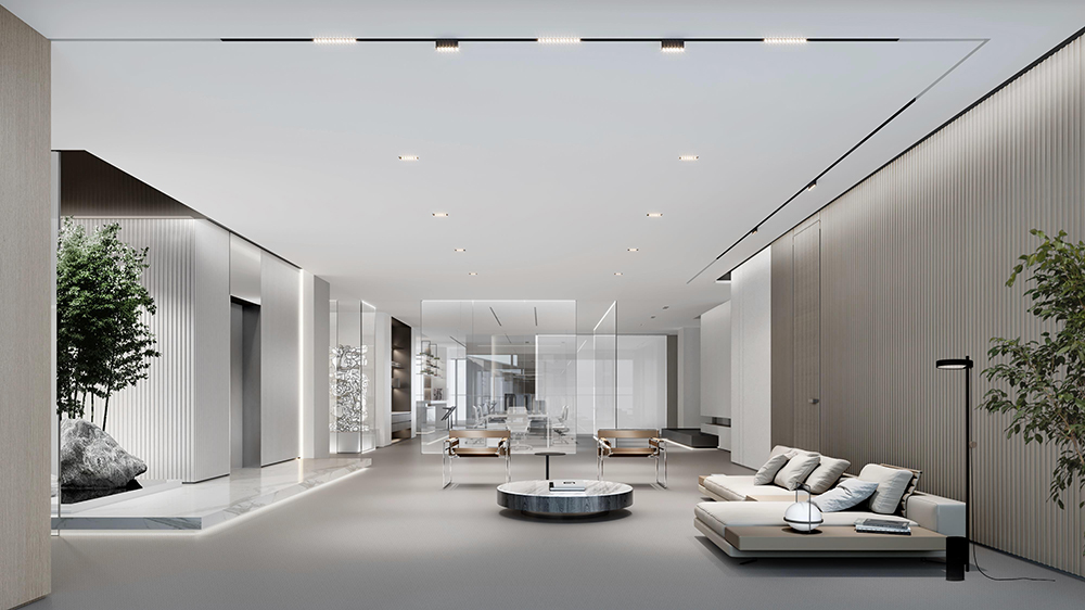 1800平米驻马店企业办公楼设计效果图