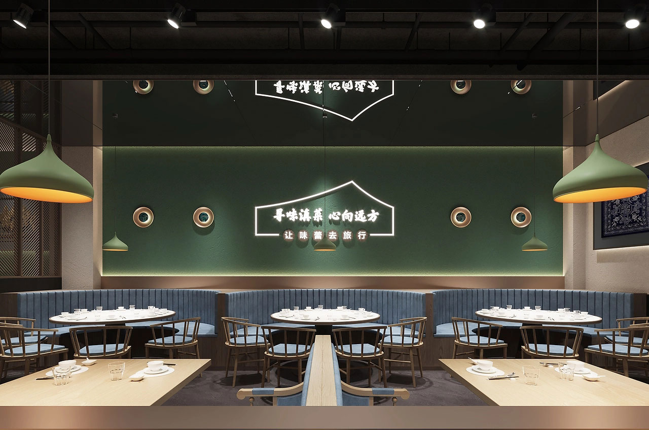 230平米驻马店中餐厅装修设计效果图