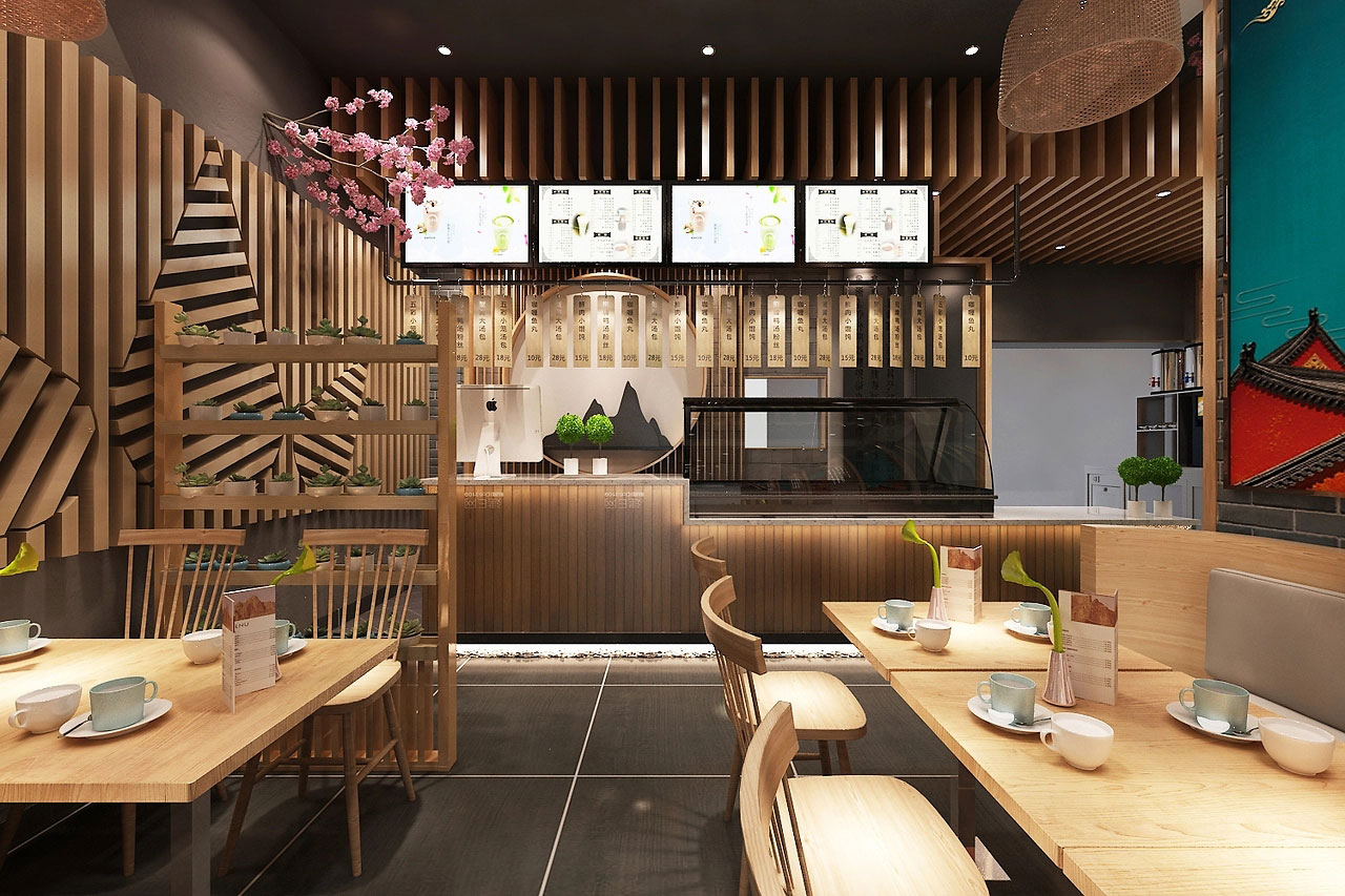 320平米驻马店中餐馆装修设计效果图