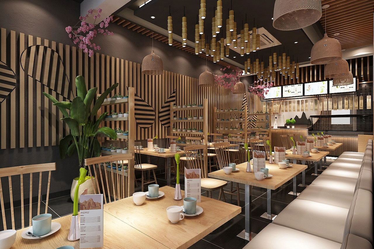 320平米驻马店中餐馆装修设计效果图