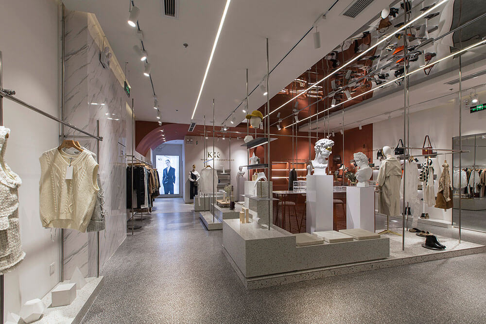 180平米驻马店服装店面装修设计效果图