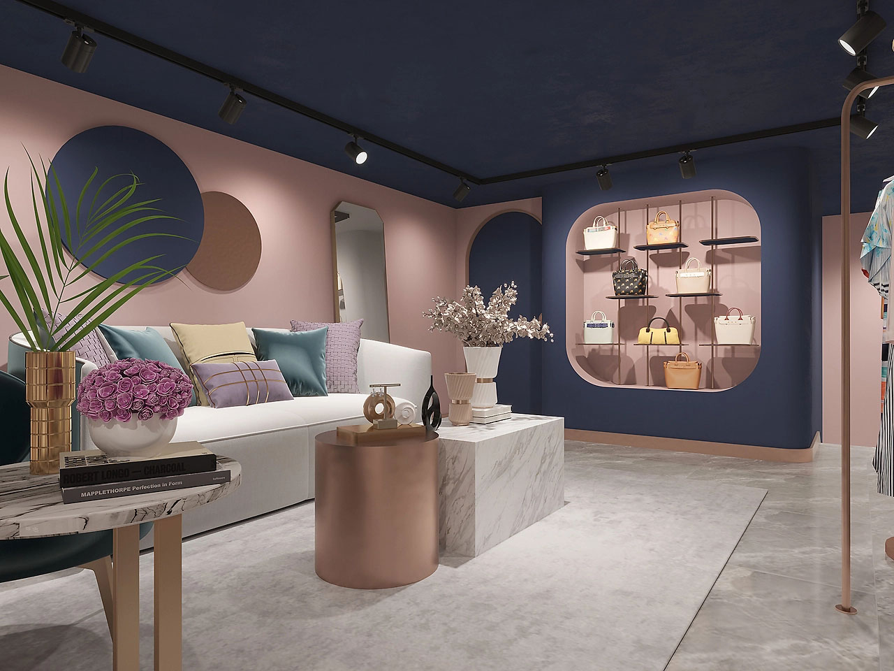 45平米驻马店服装店装修设计效果图