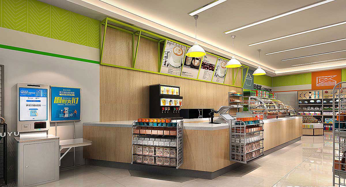 65平米驻马店便利店装修设计效果图