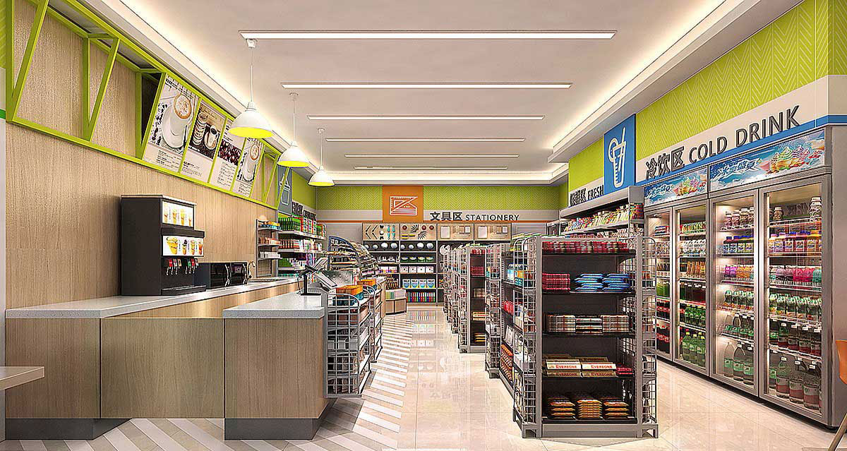 65平米驻马店便利店装修设计效果图