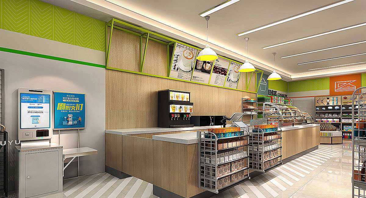 65平米驻马店便利店装修设计效果图