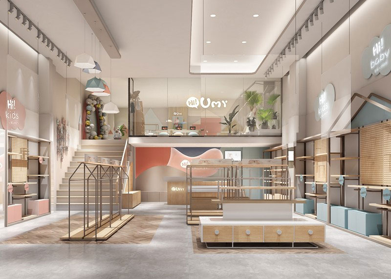 60平米驻马店童装店面设计效果图