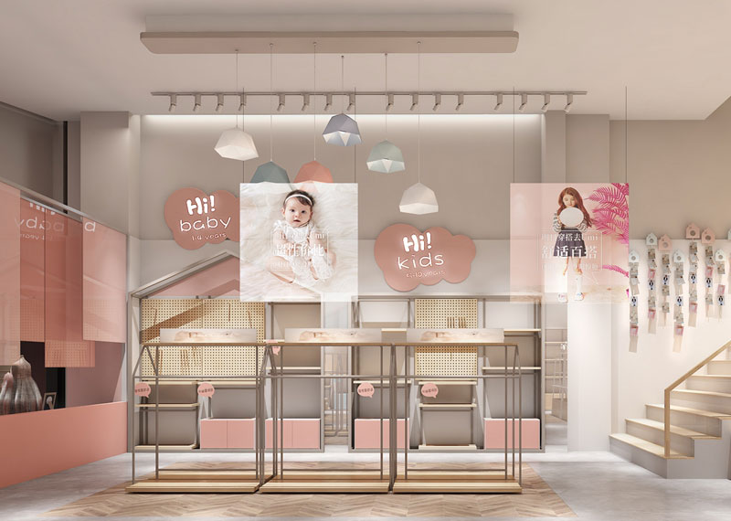 60平米驻马店童装店面设计效果图