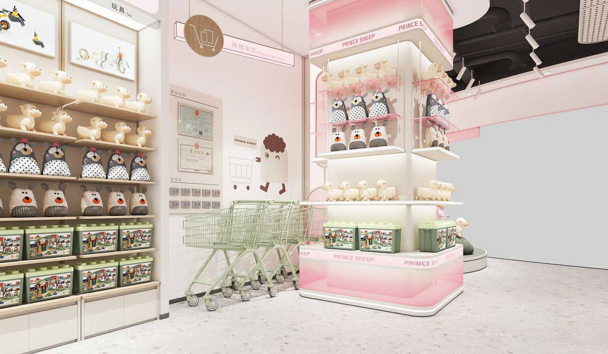 215平米驻马店母婴用品店设计效果图