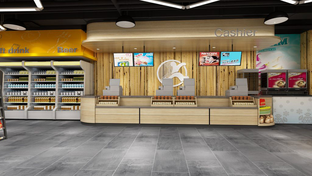 110平米驻马店便利店装修设计效果图