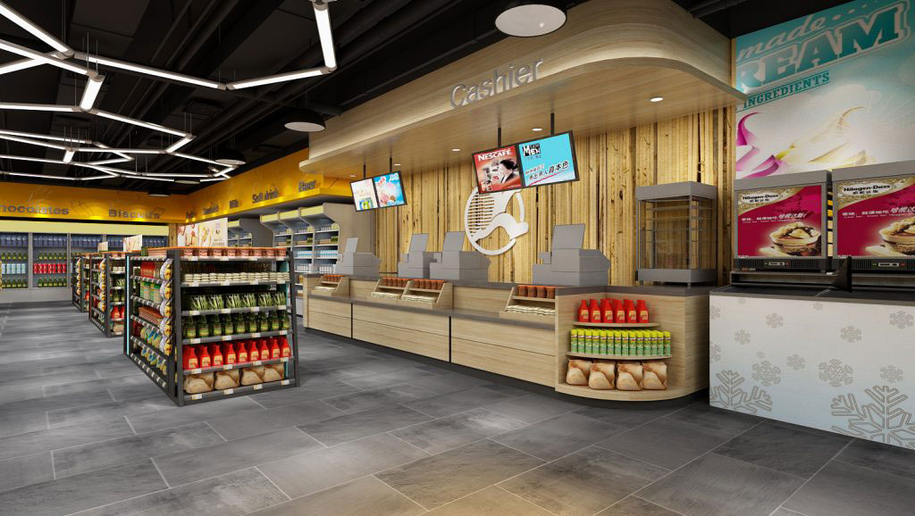 110平米驻马店便利店装修设计效果图