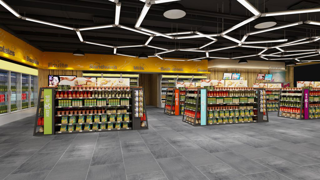 110平米驻马店便利店装修设计效果图