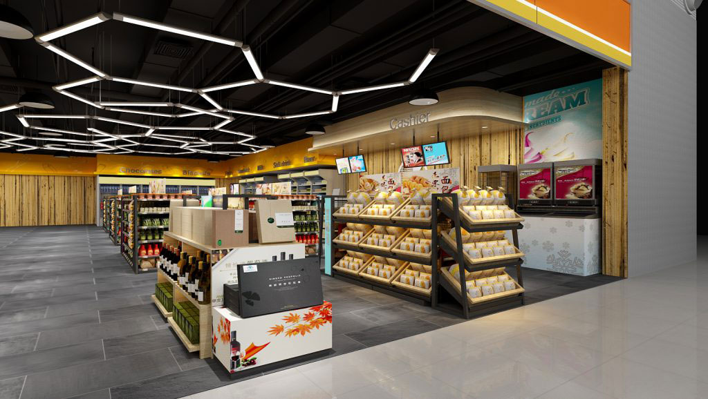 110平米驻马店便利店装修设计效果图