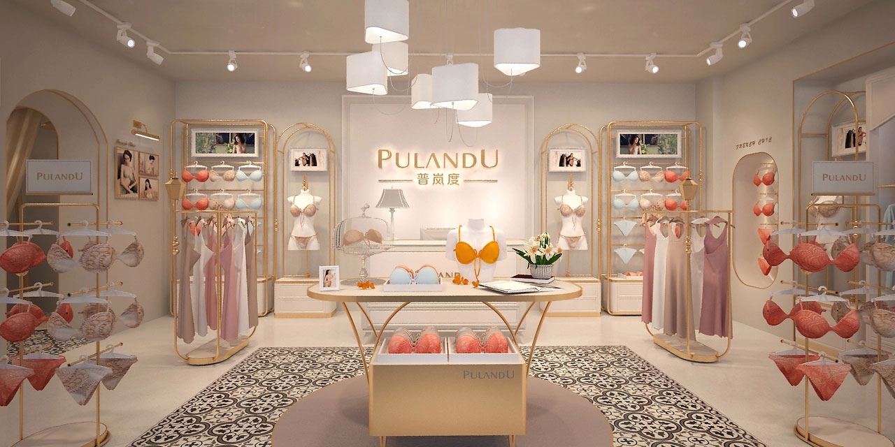 55平米驻马店内衣店装修设计效果图