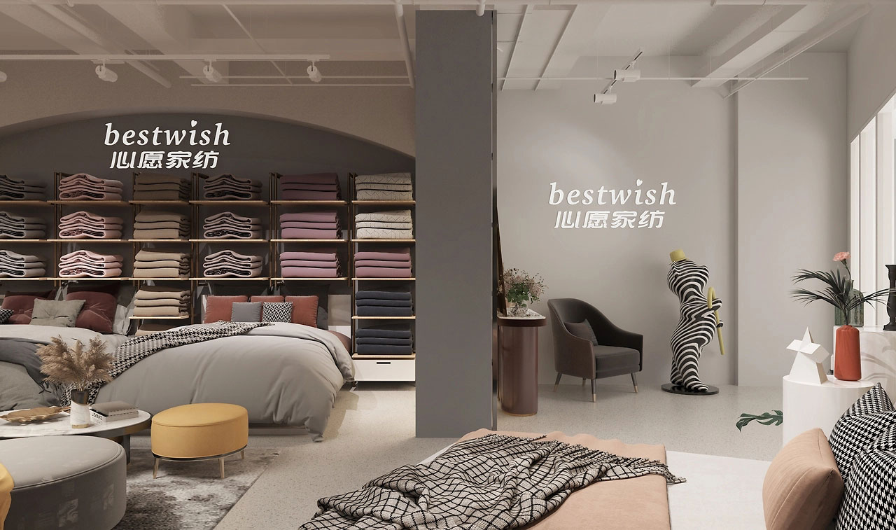 165平米驻马店家纺店面装修设计效果图